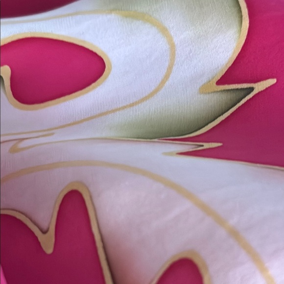 100% Silk Robe & Slip Dress Pink Bird Floral Luxury Shusimai Japan Silky S M Set - Picture 8 of 10